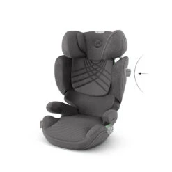 CYBEX Solution T I-Fix Plus Car Seat - Mirage Grey -Cybex cybex solution t PLUS mirage grey flat 6