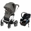 Cybex Talos S Lux All-Terrain Stroller + Aton 2 SensorSafe Travel System Bundle - Soho Grey / Lavastone Black 1 Cybex Talos S Lux All-Terrain Stroller + Aton 2 SensorSafe Travel System Bundle - Soho Grey / Lavastone Black -Cybex cybex talos s lux all terrain stroller aton 2 sensorsafe travel system bundle soho grey lavastone black 62