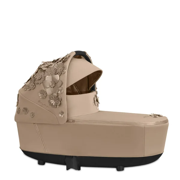 Cybex Priam 3 Lux Carry Cot Simply Flowers Nude Beige 4 Cybex Priam 3 Lux Carry Cot Simply Flowers Nude Beige - Image 2