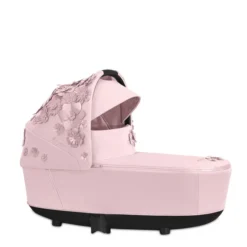 Cybex Priam 3 Lux Carry Cot Simply Flowers Pale Blush -Cybex stroller carrycots cybex simply flowers pink cybex priam 3 lux carry cot simply flowers pale blush 123626 54104