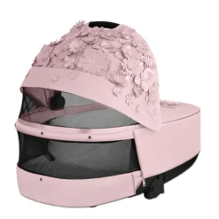 Cybex Priam 3 Lux Carry Cot Simply Flowers Pale Blush -Cybex stroller carrycots cybex simply flowers pink cybex priam 3 lux carry cot simply flowers pale blush 123626 54105