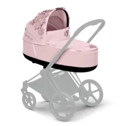 Cybex Priam 3 Lux Carry Cot Simply Flowers Pale Blush -Cybex stroller carrycots cybex simply flowers pink cybex priam 3 lux carry cot simply flowers pale blush 123626 54106