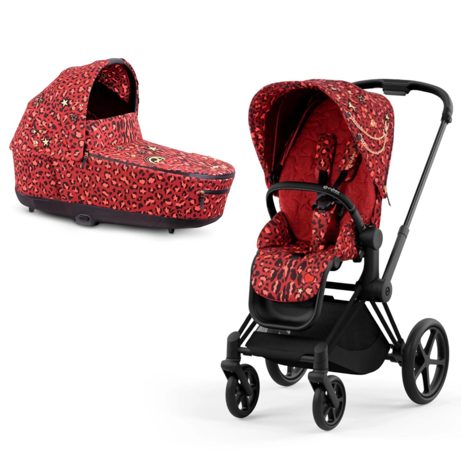 Cybex Priam Stroller Set Fashion Rockstar 3 Cybex Priam Stroller Set Fashion Rockstar