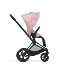 Cybex Priam Stroller Set Simply Flowers Pale Blush, Frame Matt Black -Cybex stroller sets cybex pale blush cybex priam stroller set simply flowers pale blush frame matt black 126920 62201